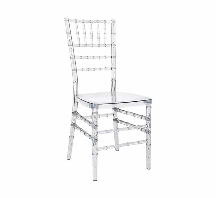 Clear Tiffany Chair with Cushion