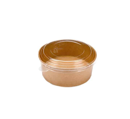 Kraft Paper Food Container with Lid (10s)