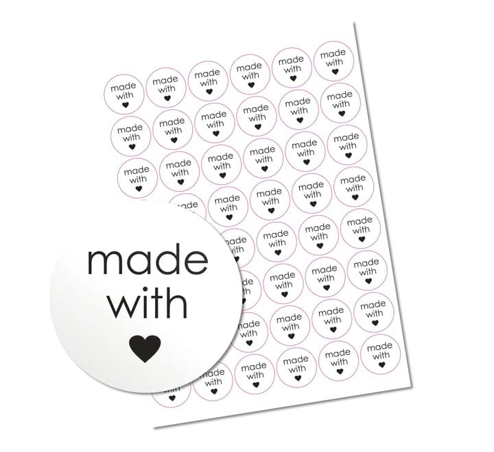Made with Love Stickers 48s