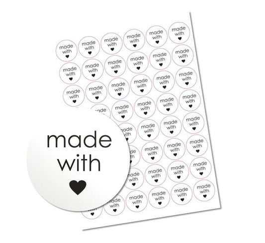 Made with Love Stickers 48s