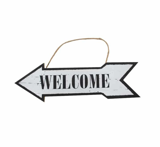 Welcome Arrow Sign