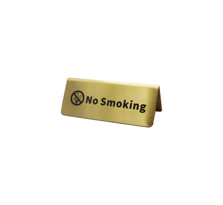 Metal No Smoking Tabletop sign