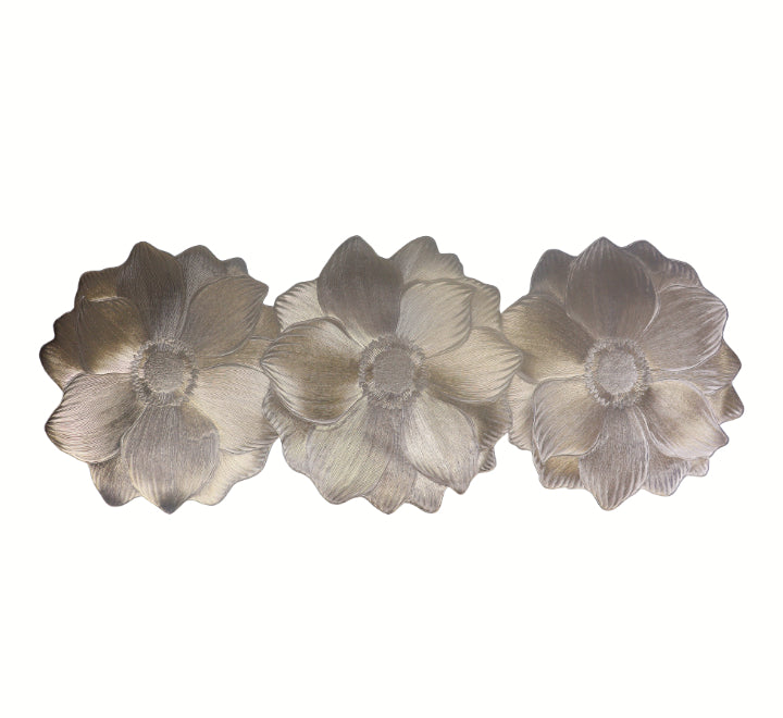 Gold Flower Design Table Mat 90x35cm