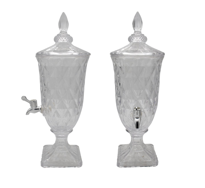 Clear Glass Juice Dispenser 2L