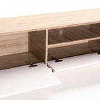 Delicata 180cm 2 Door 1 Drawer TV Unit - Light Oak