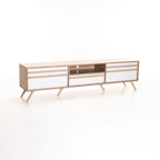 Delicata 180cm 2 Door 1 Drawer TV Unit - Light Oak