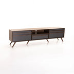 Delicata 180cm 2 Door 1 Drawer TV Unit - Walnut