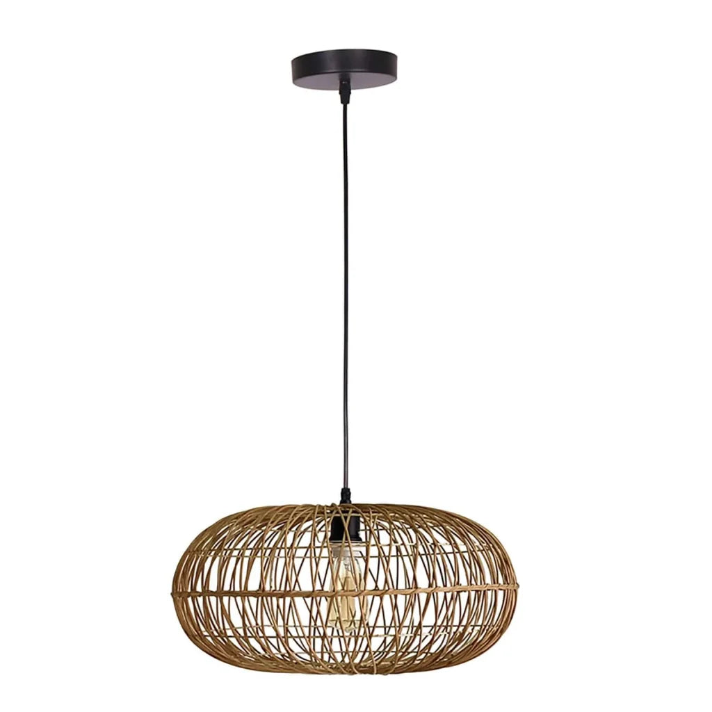 Dilloriander Oval Rattan Pendant