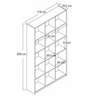 Stukkies Bookcase  S15 - Oak