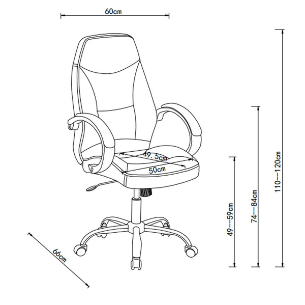 Hocus Exec Hiback Office Chair CM880