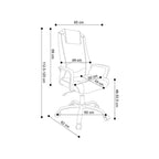 Power Exec Hiback Office Chair W-156 chrome base