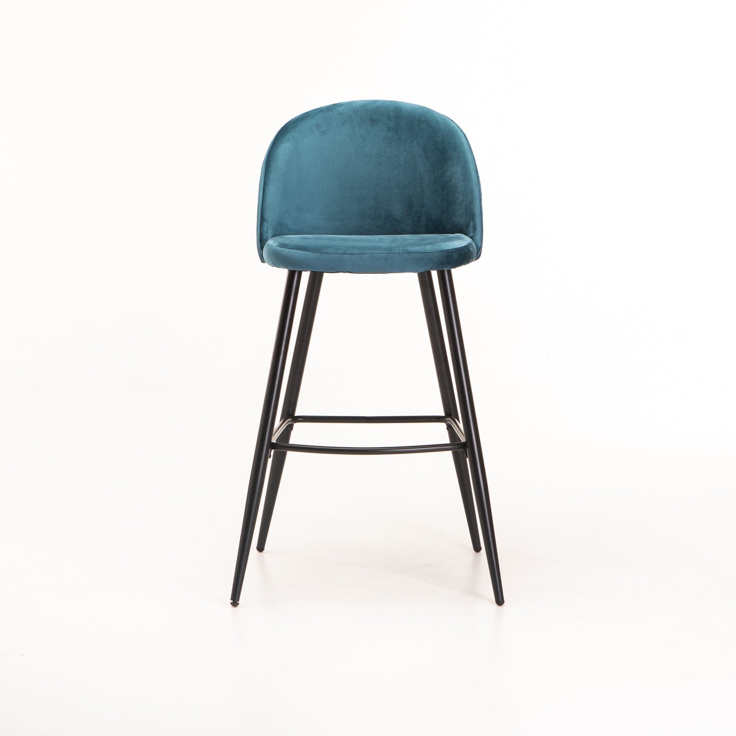 Extreme Velvet Kitchen Stool - Blue