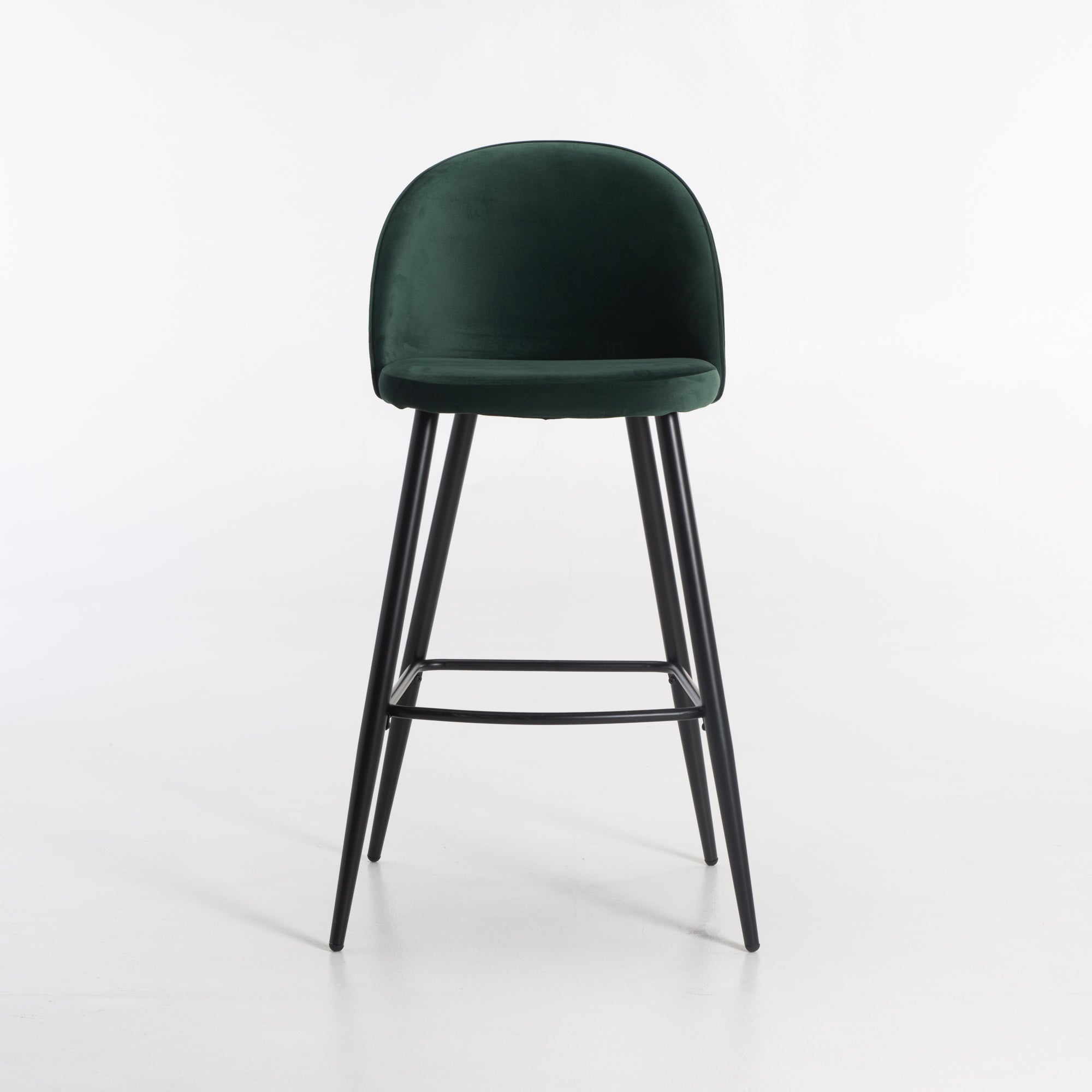 Extreme Velvet Kitchen Stool - Green