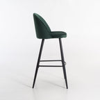 Extreme Velvet Kitchen Stool - Green