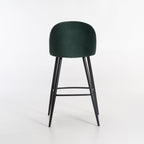 Extreme Velvet Kitchen Stool - Green