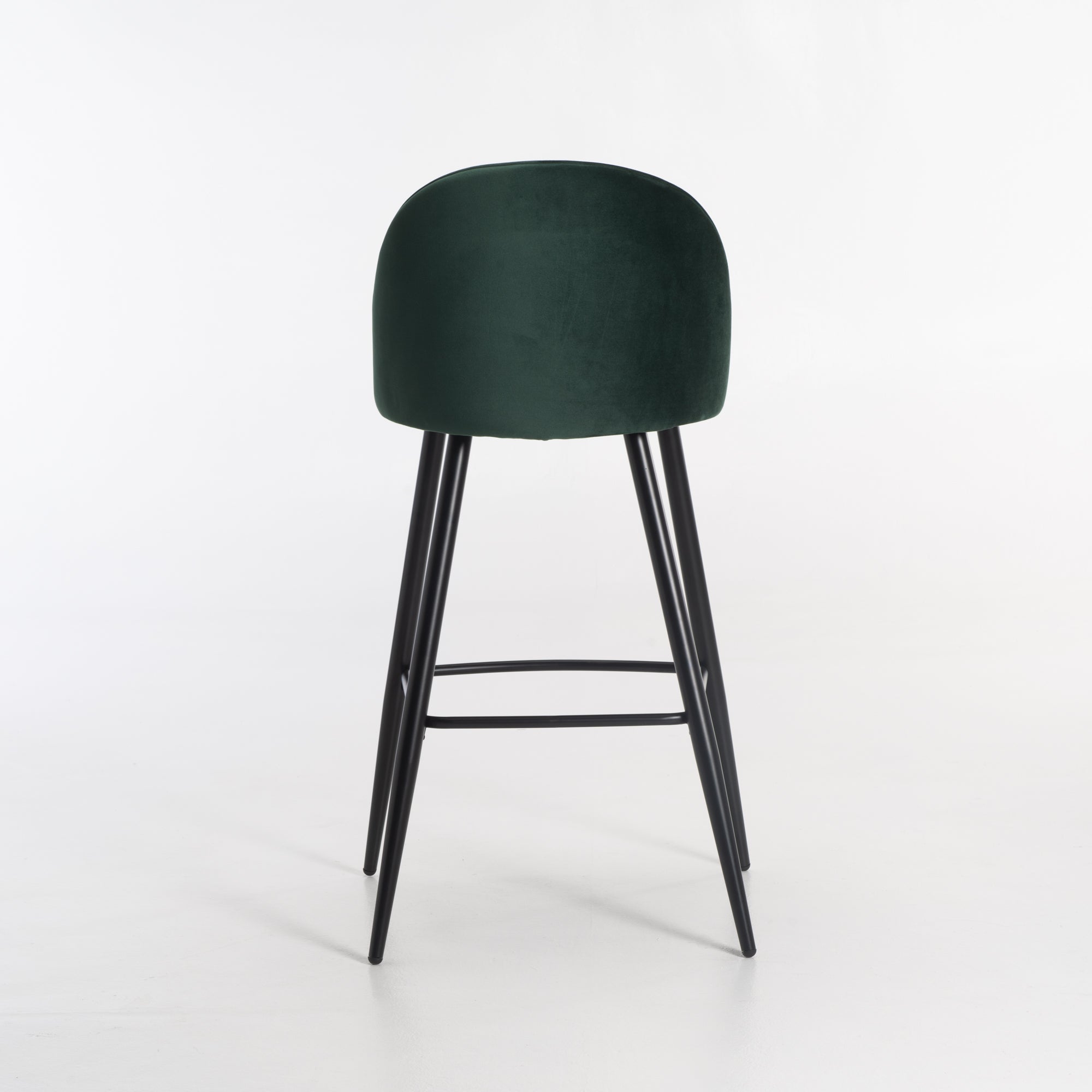 Extreme Velvet Kitchen Stool - Green