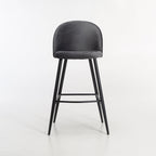 Extreme Velvet Kitchen Stool - Grey