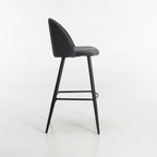 Extreme Velvet Kitchen Stool - Grey