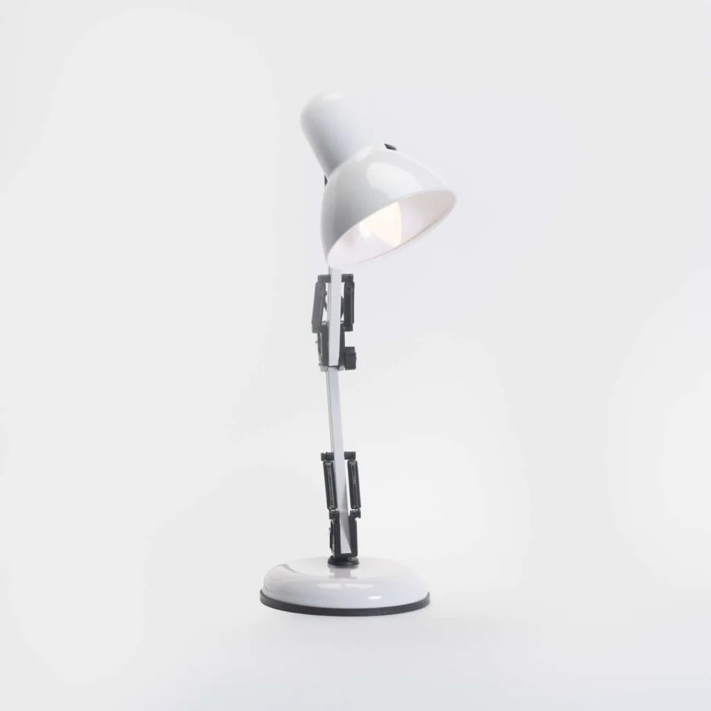 Floy White Metal Lamp Desk