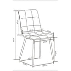 Belo Leather Touch Dining Chair