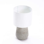 Giovanni Crossed Ceramic Base - Cream Fabric Shade
