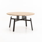 Guinness 80cm Round Coffee Table - Oak
