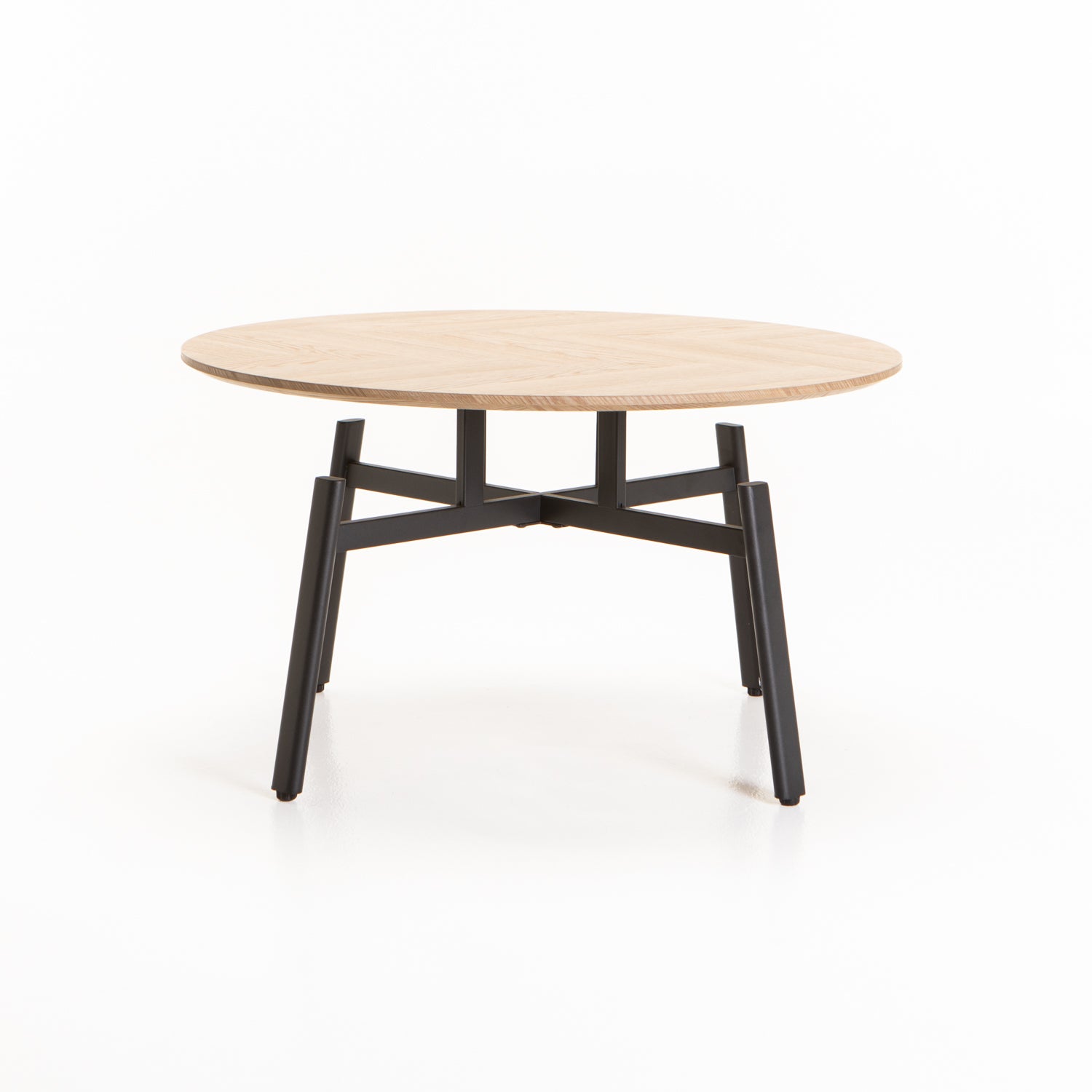 Guinness 80cm Round Coffee Table - Oak