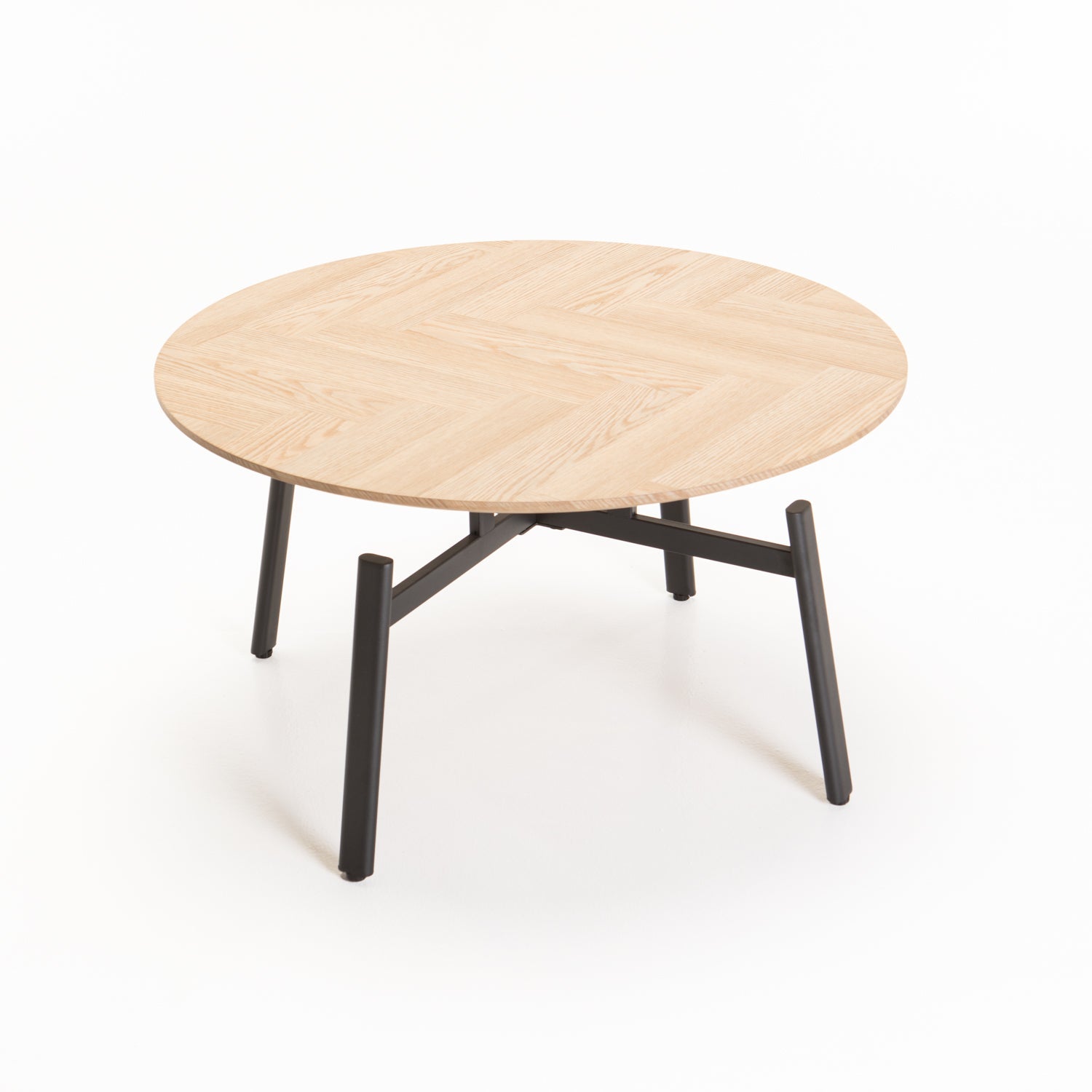 Guinness 80cm Round Coffee Table - Oak