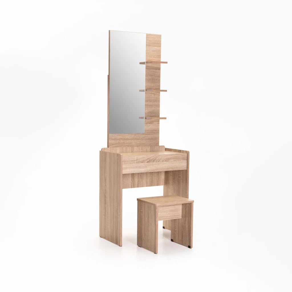 Guthrie Dressing Table & Stool - Oak