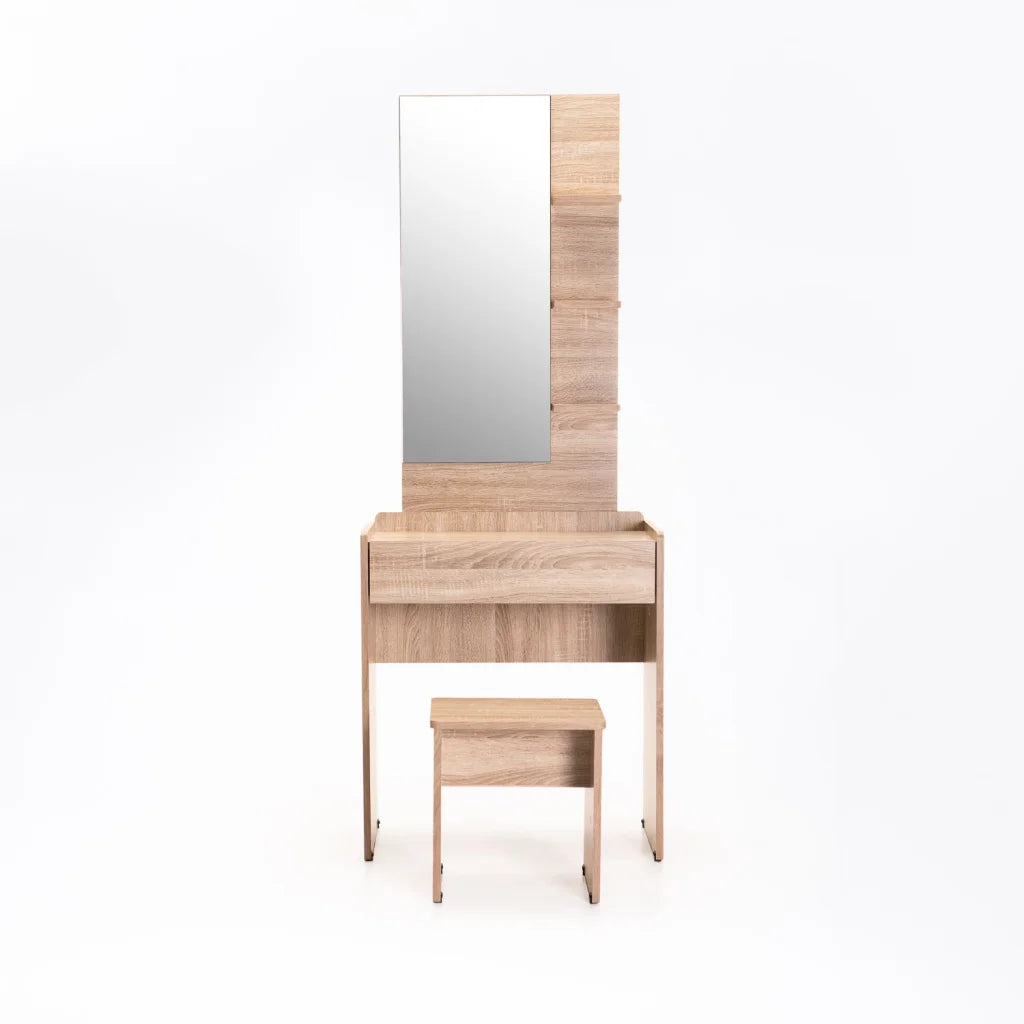 Guthrie Dressing Table & Stool - Oak