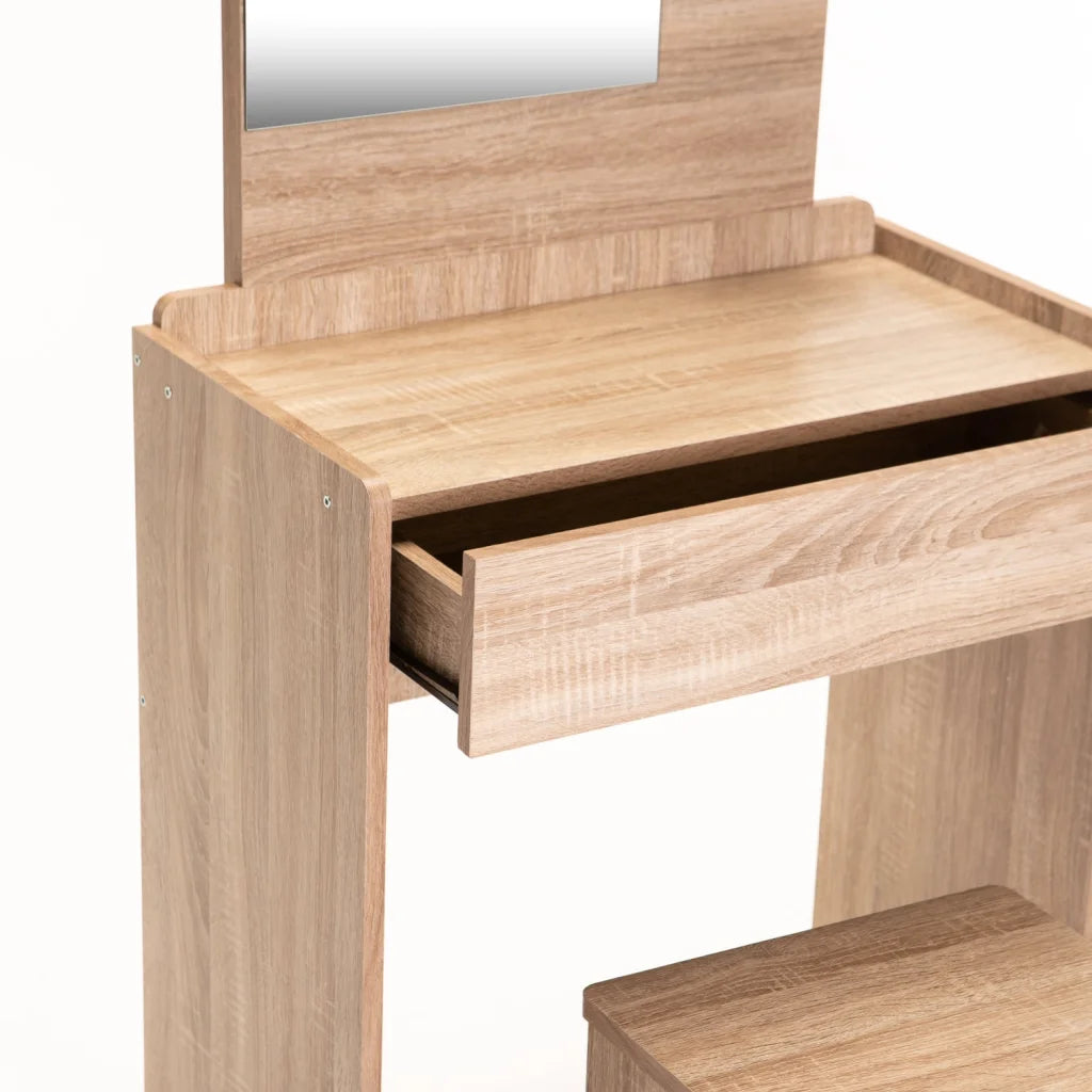 Guthrie Dressing Table & Stool - Oak