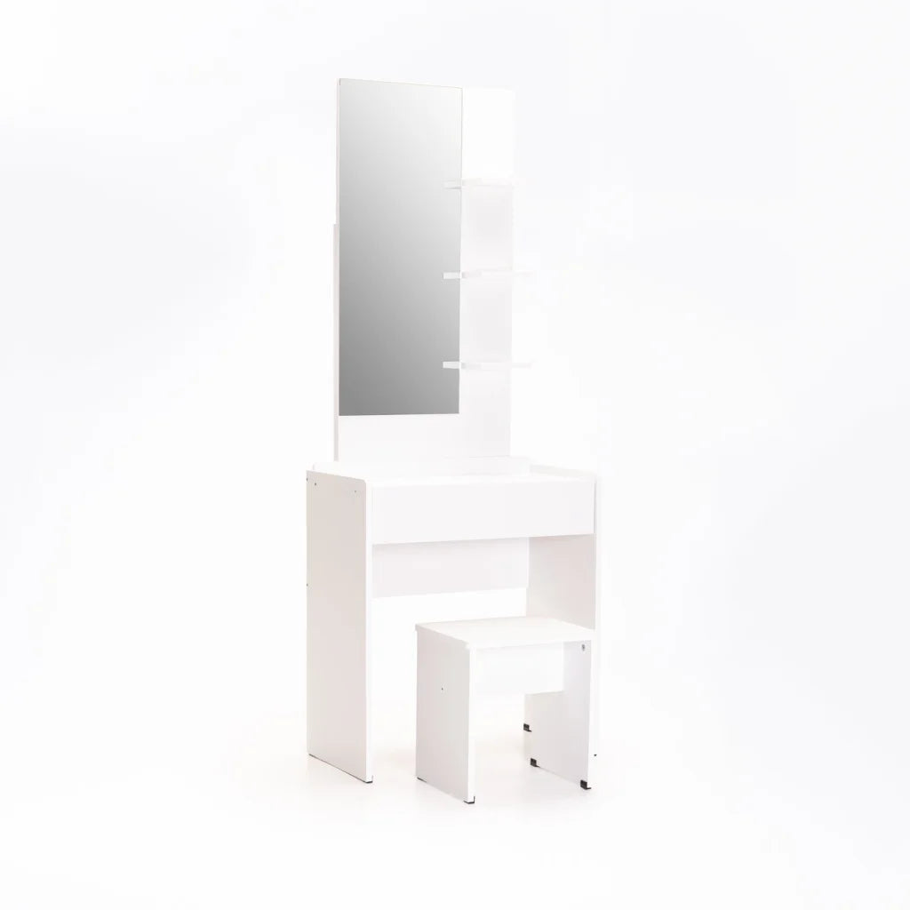 Guthrie Dressing Table & Stool - White