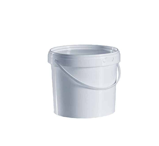 White Flexi Bucket with Lid 1L