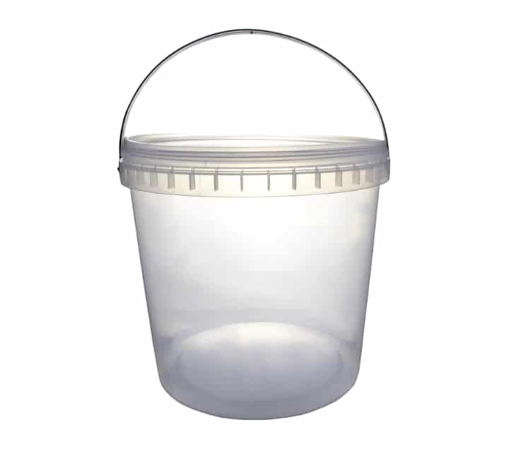 Transparent Econo Bucket with Lid 10L