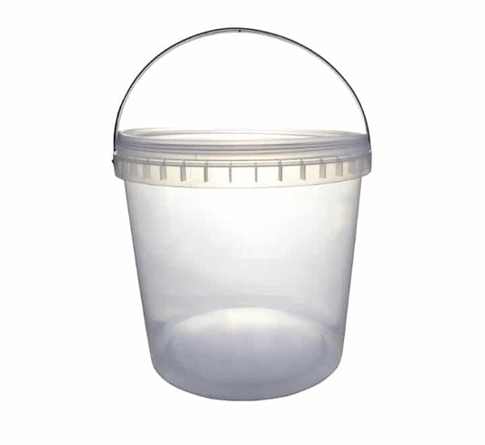 Transparent Econo Bucket with Lid 10L