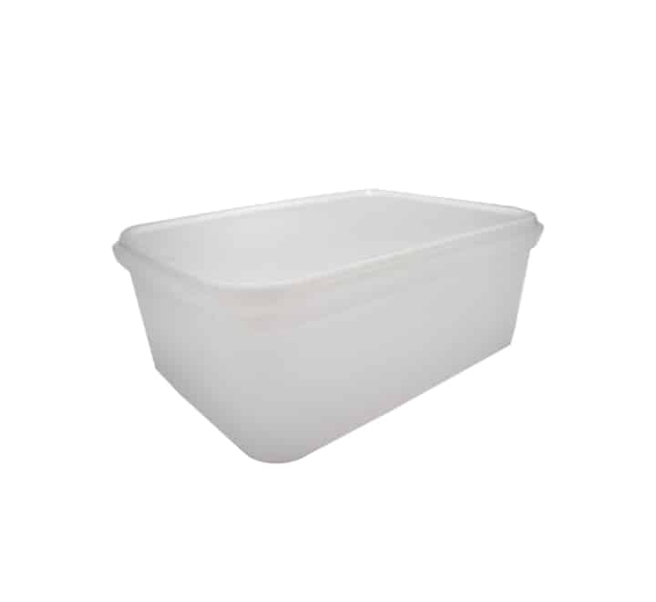 Transparent Tamper Evident Tub and Lid 2L