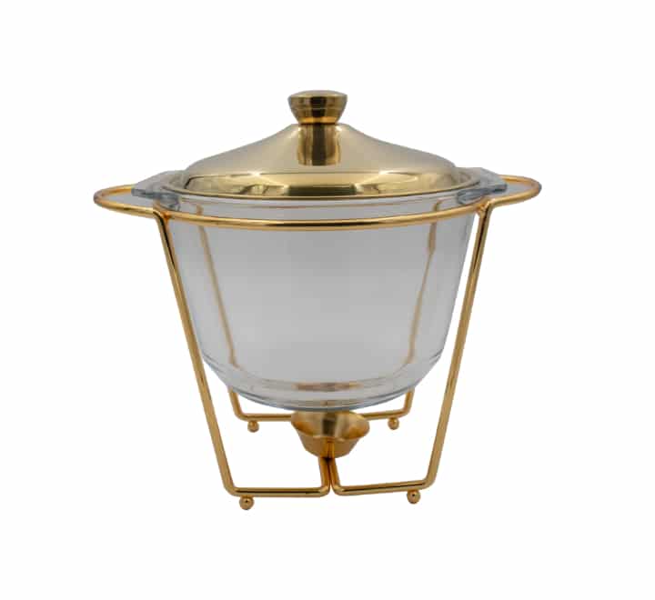 Round Food Warmer Gold 4Ltr