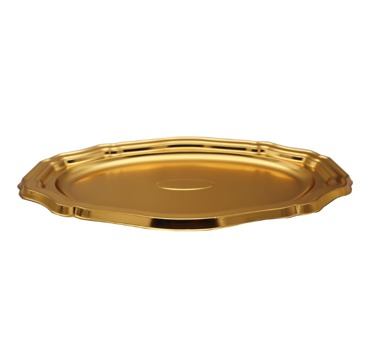 Disposable Oval Plastic Serving Tray 46x30cm