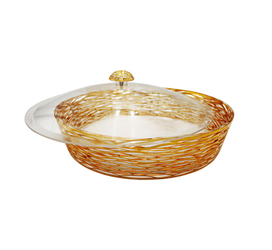 Round Acrylic Tray with Lid