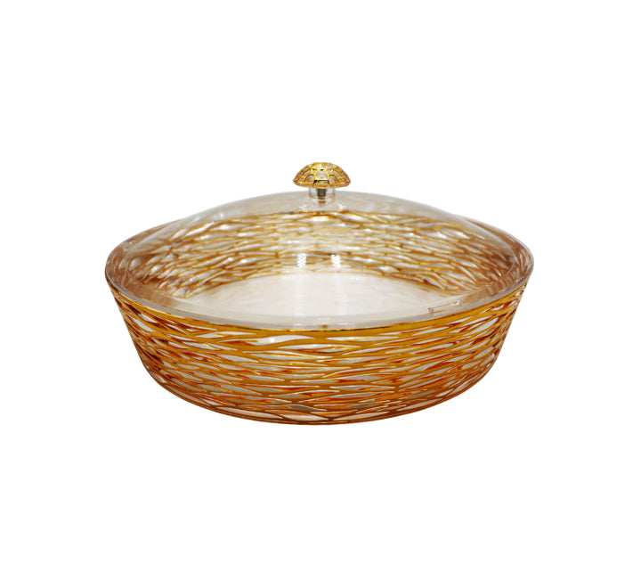 Round Acrylic Tray with Lid