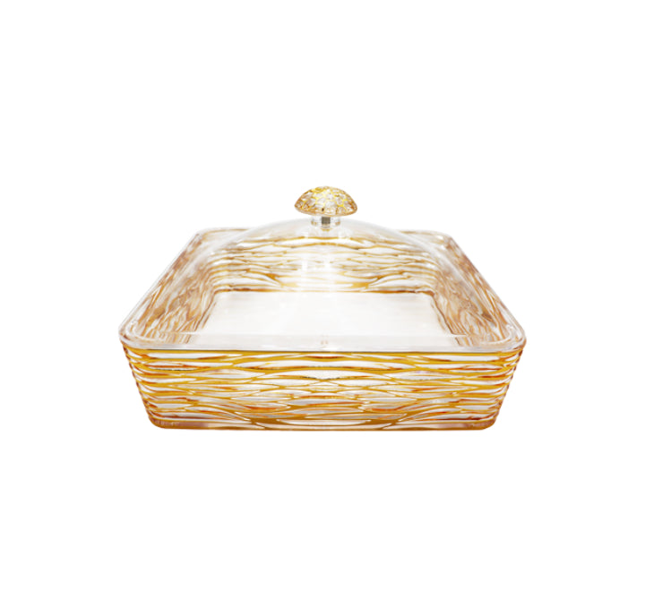 Square Acrylic Tray with Lid