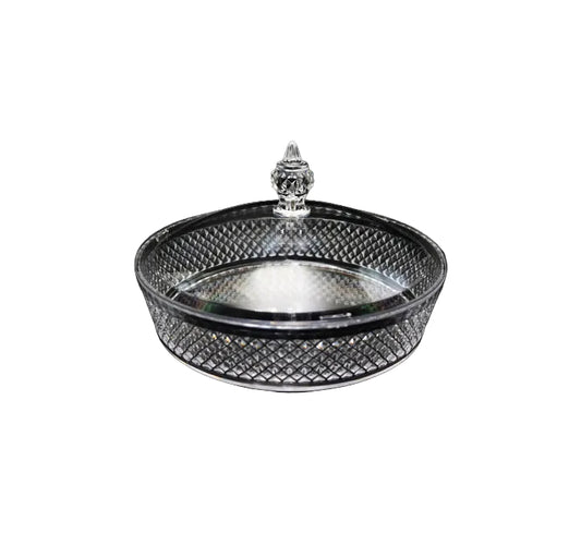 Clear Acrylic Round Tray with Lid
