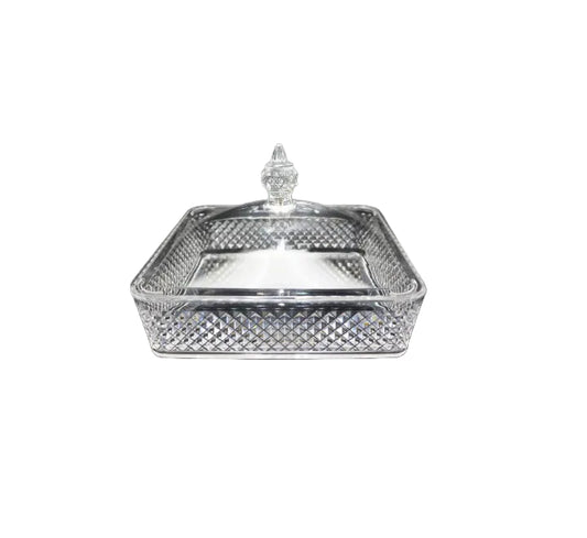 Clear Acrylic Square Tray with Lid