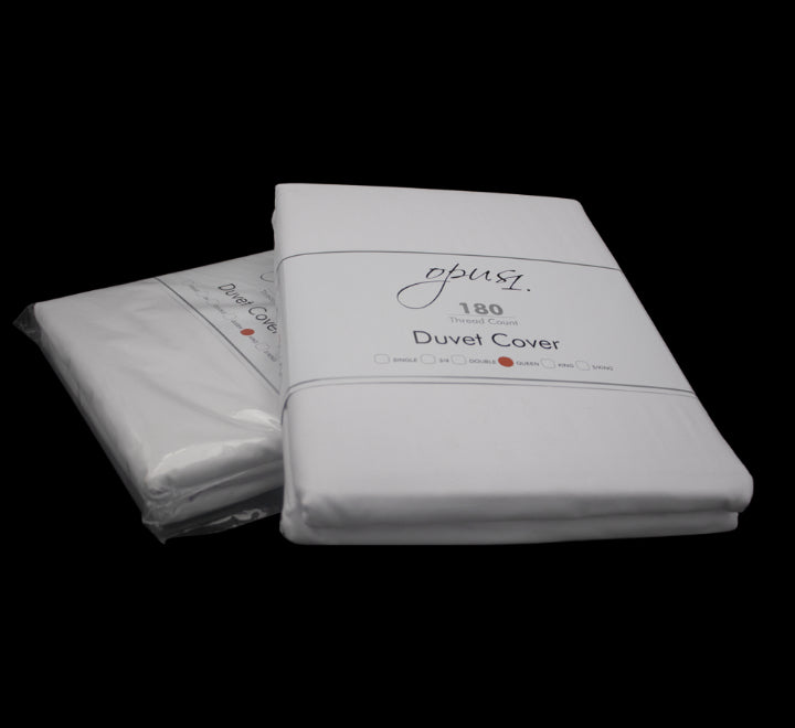 180 Thread Count Duvet Covers White