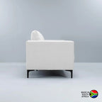 Haben Fabric 3 Seater Couch - Cream/Black Leg