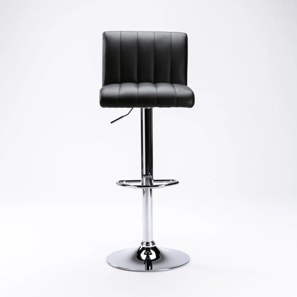 Hennessy Leather Touch Barstool - Black