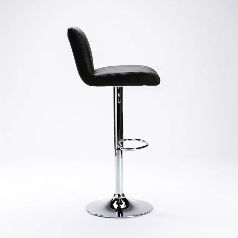 Hennessy Leather Touch Barstool - Black