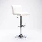 Hennessy Leather Touch Barstool - White