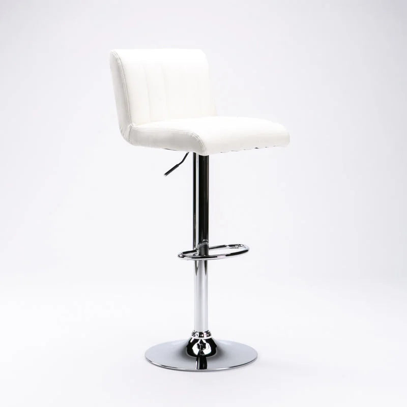 Hennessy Leather Touch Barstool - White