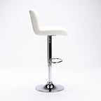 Hennessy Leather Touch Barstool - White